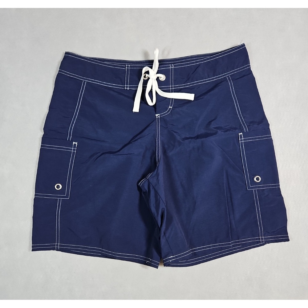 Tommy Bahama Mens Blue Unlined 8" Cargo Board Shorts Size Medium